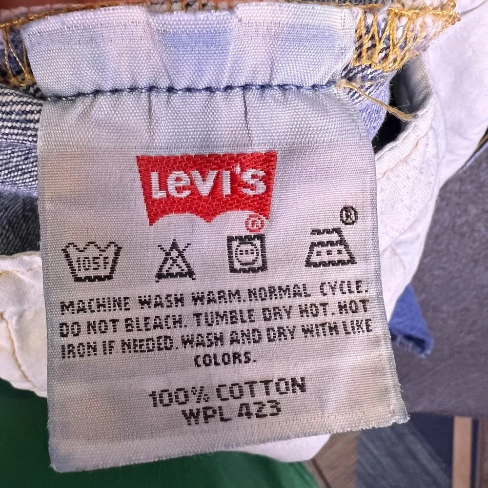 VTG 00s Levis 501-0115 Jeans Mens‎ 38x30 Blue Straight Classic Casual Button Fly